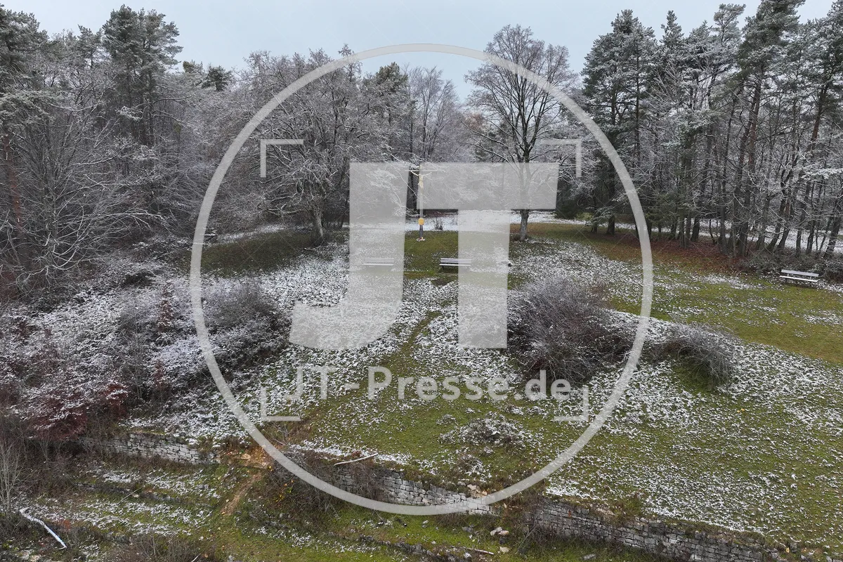 Erster Schnee im Altmühltal am 03.12.2022