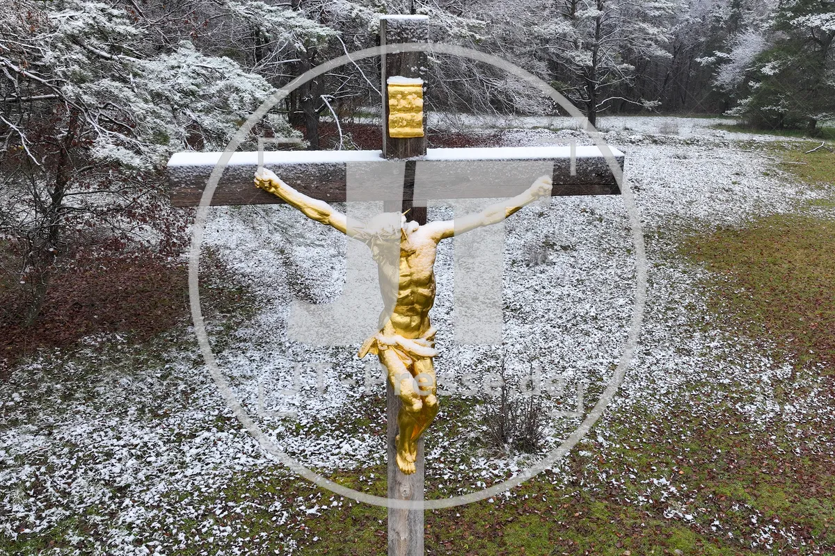 Erster Schnee im Altmühltal am 03.12.2022