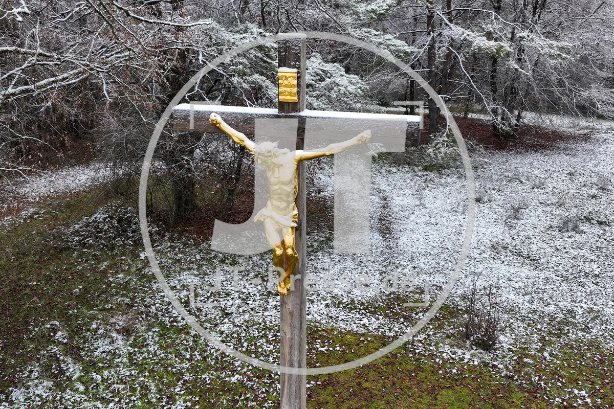 Erster Schnee im Altmühltal am 03.12.2022