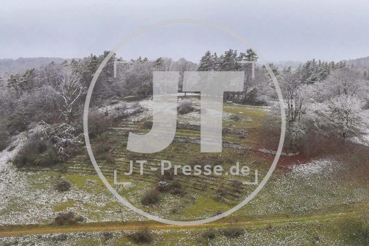 Erster Schnee im Altmühltal am 03.12.2022