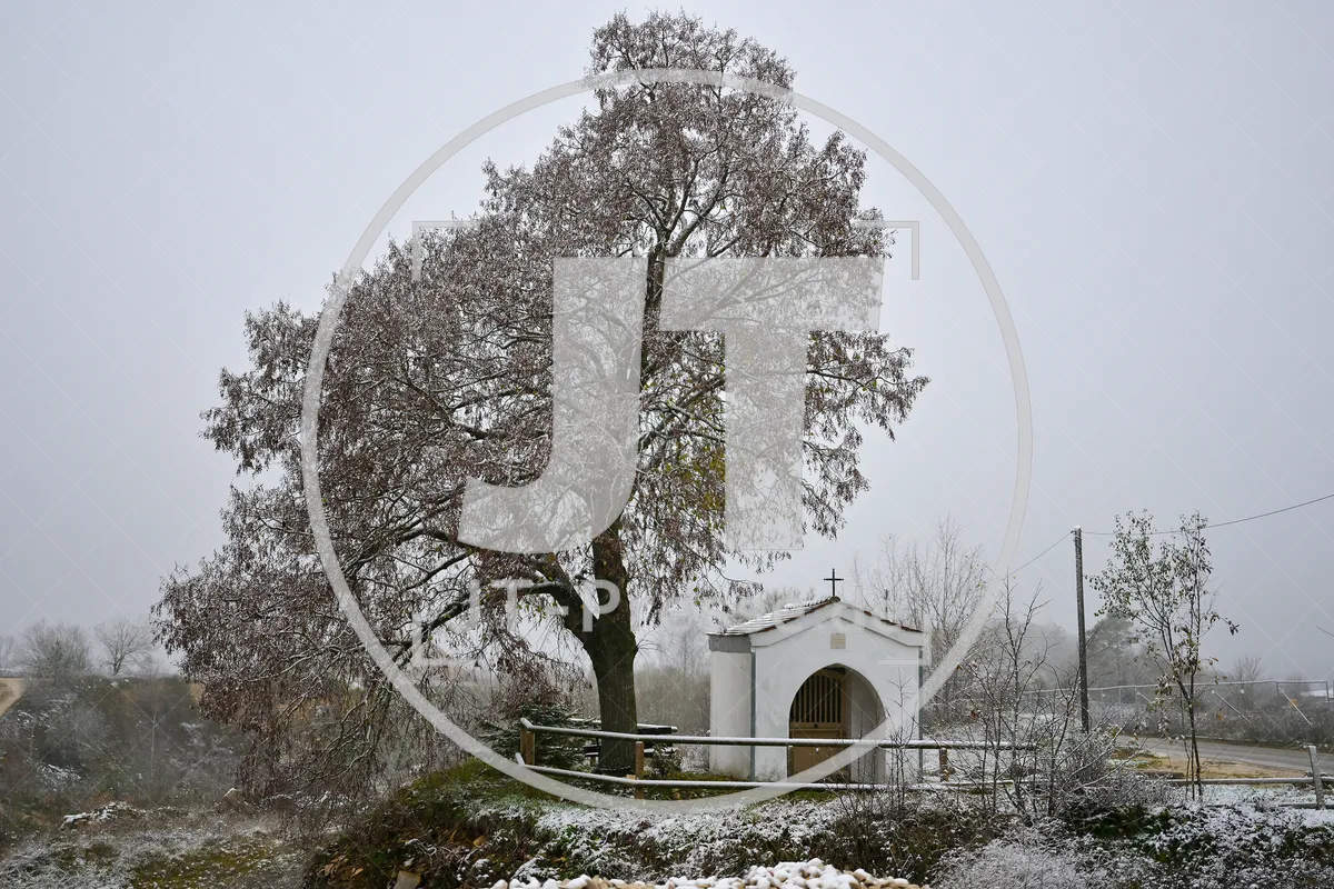 Erster Schnee im Altmühltal am 03.12.2022