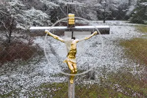 Erster Schnee im Altmühltal am 03.12.2022