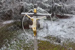 Erster Schnee im Altmühltal am 03.12.2022