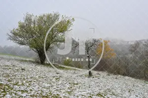 Erster Schnee im Altmühltal am 03.12.2022