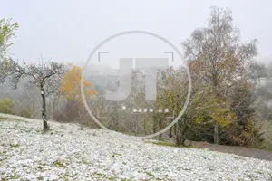 Erster Schnee im Altmühltal am 03.12.2022