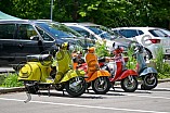 Vespatreffen im Brauereibiergarten Hofmühlterrasse in Eichstätt, 25.06.2022