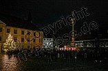 Ökumenische Christvesper am 25.12.2023 auf dem Residenzplatz in Eichstätt.