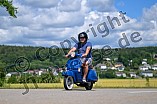 Vespatreffen im Brauereibiergarten Hofmühlterrasse in Eichstätt, 25.06.2022