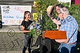 Ankunft von Ricarda Bauernfeind am 01.08.2023 vor ihrem Elternhaus in Eichstätt.