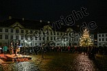 Ökumenische Christvesper am 25.12.2023 auf dem Residenzplatz in Eichstätt.