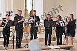 Bläserserenade der Ehemaligen Rebdorfer Bläser am 09.06.2024 im Gabrielihof des Klosters Rebdorf in Eichstätt.