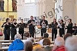 Bläserserenade der Ehemaligen Rebdorfer Bläser am 09.06.2024 im Gabrielihof des Klosters Rebdorf in Eichstätt.