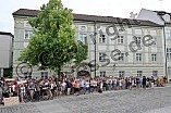 Demonstration gegen eine Veranstaltung der AfD am 09.07.2023 auf dem Residenzplatz in Eichstätt.
