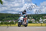 Vespatreffen im Brauereibiergarten Hofmühlterrasse in Eichstätt, 25.06.2022