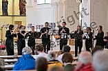 Bläserserenade der Ehemaligen Rebdorfer Bläser am 09.06.2024 im Gabrielihof des Klosters Rebdorf in Eichstätt.