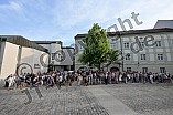Demonstration gegen eine Veranstaltung der AfD am 09.07.2023 auf dem Residenzplatz in Eichstätt.