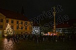 Ökumenische Christvesper am 25.12.2023 auf dem Residenzplatz in Eichstätt.