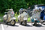 Vespatreffen im Brauereibiergarten Hofmühlterrasse in Eichstätt, 25.06.2022