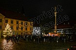 Ökumenische Christvesper am 25.12.2023 auf dem Residenzplatz in Eichstätt.
